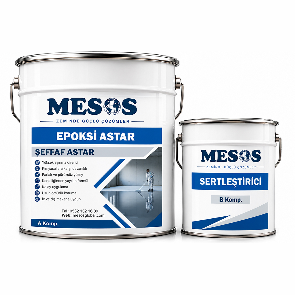 Şeffaf Epoksi Zemin Astarı 10+5 Kg